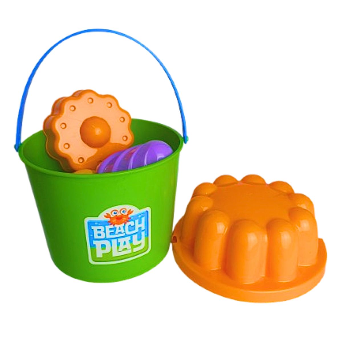 Brinquedo Balde Praia Beach Play Laranja - Usual Brinquedos Brinquedo Balde Praia Beach Play Laranja - Usual Brinquedos
